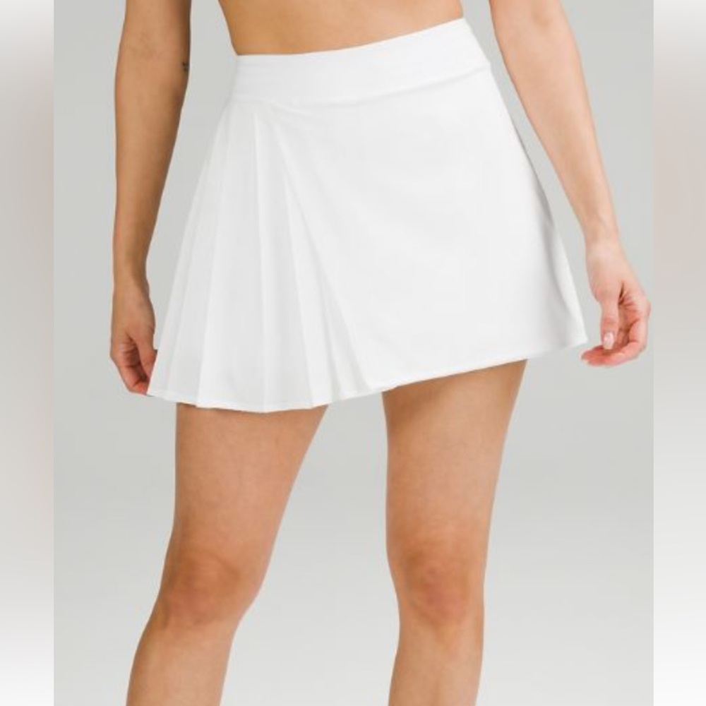 Asymmetrical Pleated Tennis Skirt - Picture 1 of 10